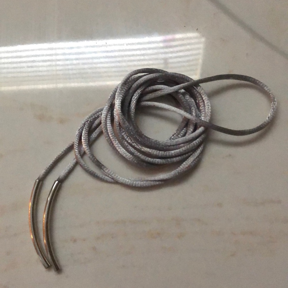 silver satin choker